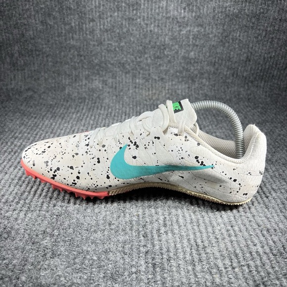 Nike Zoom Rival S 9 Men's Size 8 Paint Splatter White Crimson Jade 907564-101 - Picture 10 of 14
